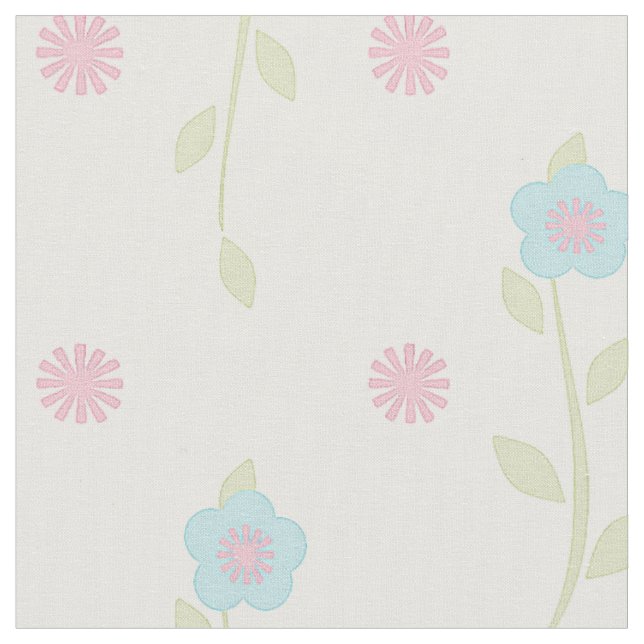 Pastel Floral Fabric (Close Up)