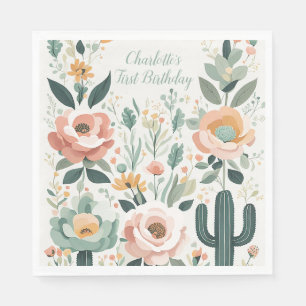 Pastel Floral Fiesta Napkin