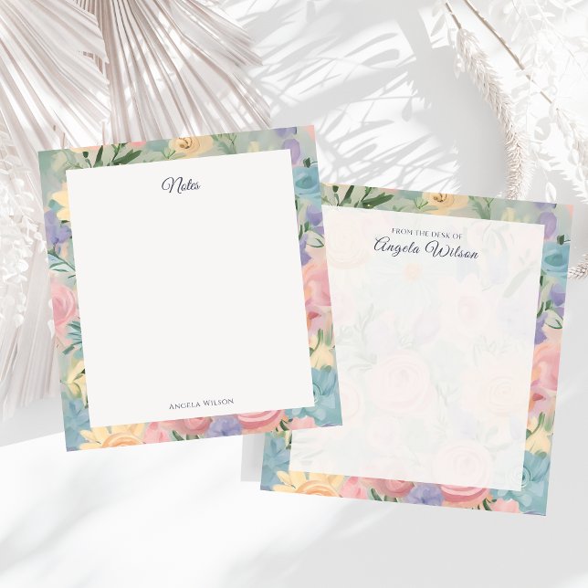 Pastel Floral Garden Custom Notepad (Creator Uploaded)