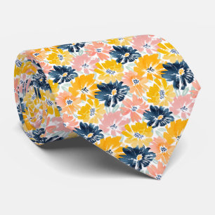 Pastel Floral Necktie
