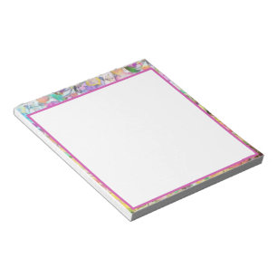 Pastel floral notepad