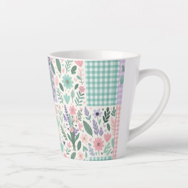 Pastel Floral Patchwork Mug (Right)