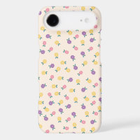 Pastel Floral Pattern – Cute Yellow, Pink & Purple