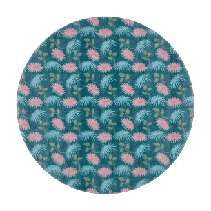 Pastel Floral Pattern Cutting Board