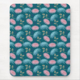 Pastel Floral Pattern  Mouse Pad