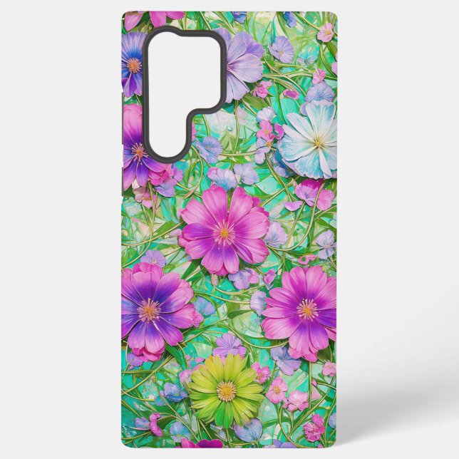 Pastel Floral Pattern Phone Case (Back)