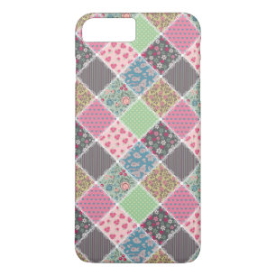 Pastel Floral Quilt Squares iPhone 8 Plus/7 Plus Case