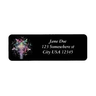 Pastel Floral Return Address Label