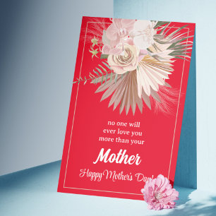 Pastel Floral Rustic Mother's Day Card