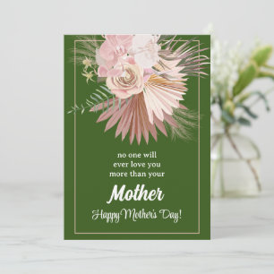 Pastel Floral Rustic Mother's Day Card