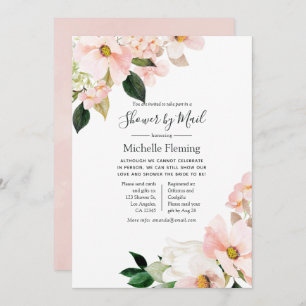 Pastel Floral Spring Baby or Bridal Shower by Mail Invitation