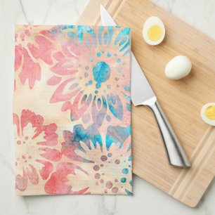 Pastel Floral Tea Towel