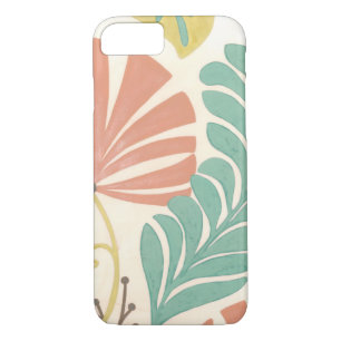 Pastel Floral Vines and Leaves on Cream Background iPhone 8/7 Case
