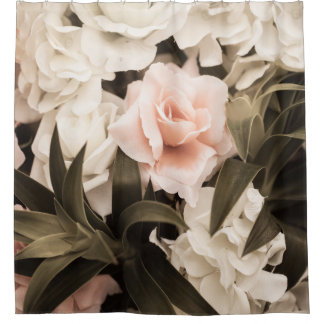 Pastel Floral Vintage: Timeless Elegance Shower Curtain