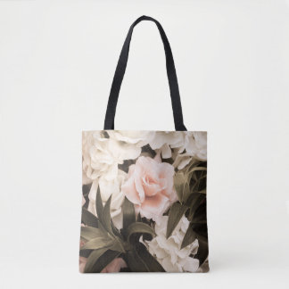 Pastel Floral Vintage: Timeless Elegance Tote Bag