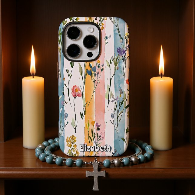 Pastel Floral Watercolor Case-Mate iPhone Case (Creator Uploaded)