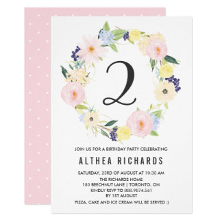 floral party invitations