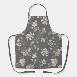 Pastel Florals All-Over Print Apron