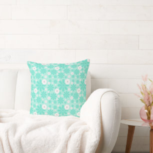 Pastel Florals Pattern MINT Cushion