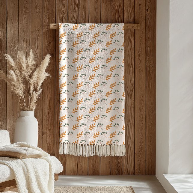 Pastel Flower Blanket 70s Brown Boho Accent (Pastel Flower Blanket 70s Brown Boho Accent)