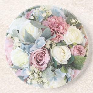 Pastel Flower Bouquet Coaster