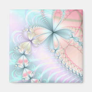 pastel flower chains magnet