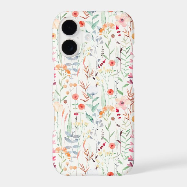 Pastel Flower Garden Pattern Samsung Galaxy S21 Case (Back)