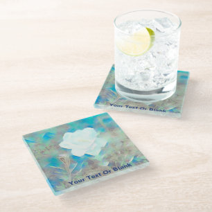 Pastel Flower Glass Coaster