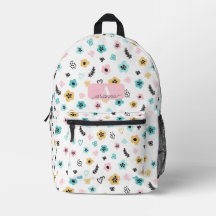 Pastel Flower Pattern Retro Floral Personalised