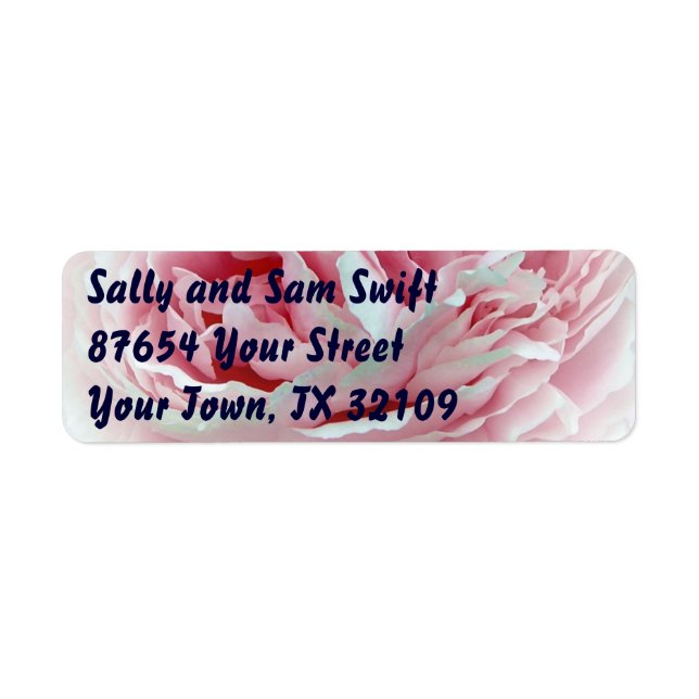 Pastel Flower Return Address Label (Front)