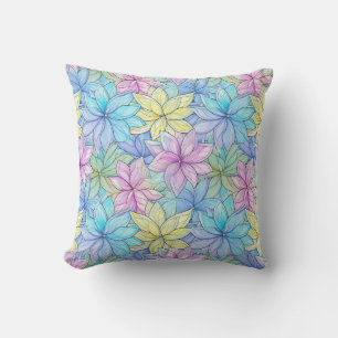 Pastel Flowers Cushion