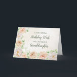Pastel Flowers Granddaughter Birthday Card<br><div class="desc">Pretty and thoughtful greeting card for your granddaughter's birthday with delicate spring pastel watercolor flowers.</div>