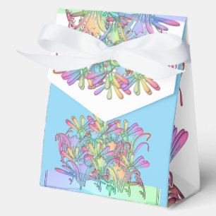 Pastel Flowers Lt Blue Favour Box