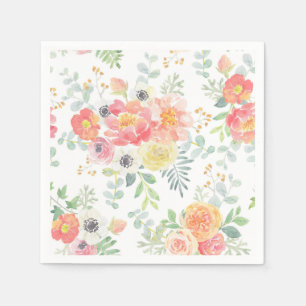 Pastel Flowers Napkin