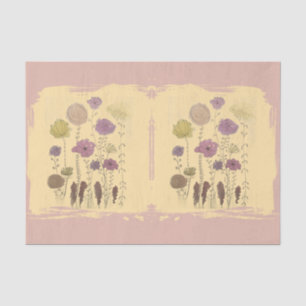 Pastel Flowers Tissue Paper