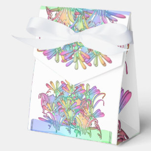 Pastel Flowers White Favour Box