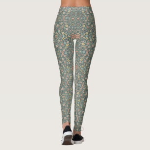  Pastel  flowers with a dark background Leggings