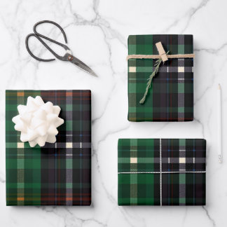 Pastel Folk English Plaid Wrapping Paper Sheet