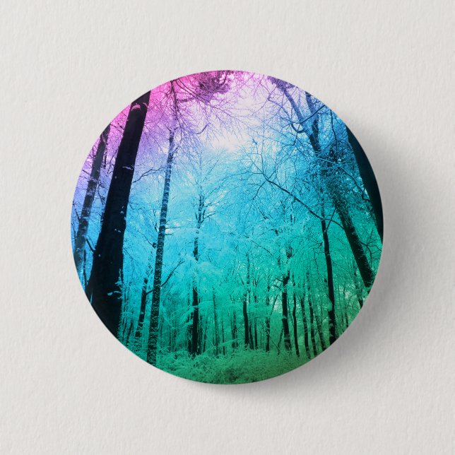 Pastel Forest 6 Cm Round Badge (Front)