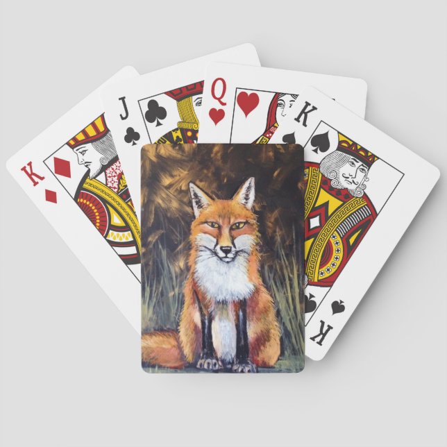 Pastel Fox playing Cards (Back)