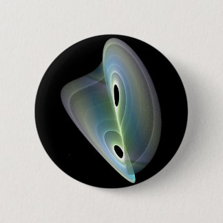 pastel fractal 6 cm round badge