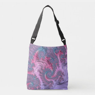 Pastel Fractal Crossbody Bag