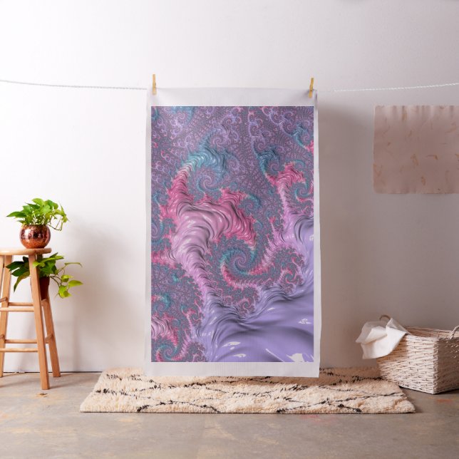 Pastel Fractal Fabric (In Situ)