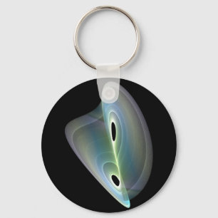 pastel  fractal key ring
