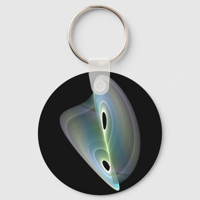 pastel  fractal key ring (Front)