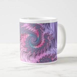 Pastel Fractal Large Coffee Mug