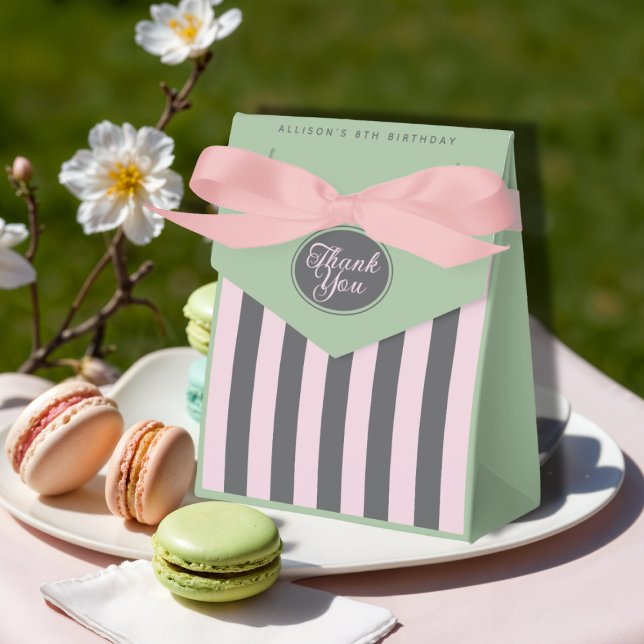 Pastel French Paris theme Girls Birthday Favour Bo Favour Box (Emily in Paris themed favor box)