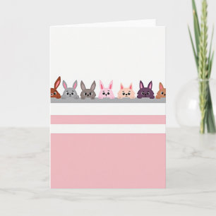 Pastel Friends Cute Critters Card
