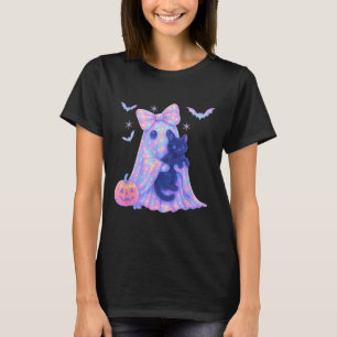 Pastel Galaxy Ghost Halloween Girl Kids Ghost Coqu T-Shirt