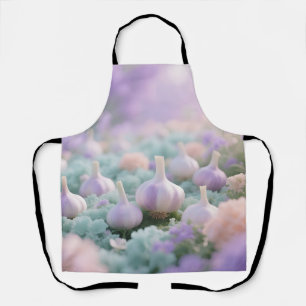 Pastel Garlic Garden Dreamscape Apron